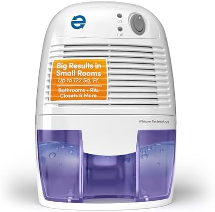 Whisper quiet portable dehumidifier for RVs