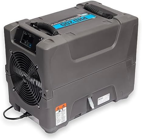 Industrial dehumidifier for crawl space drying