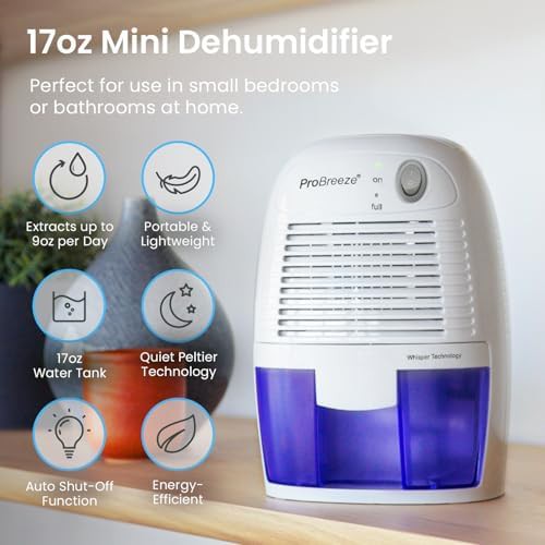 Compact electric mini dehumidifier 17oz capacity — photo 5