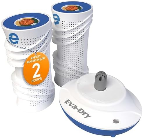 Rechargeable dehumidifier system for large spaces
