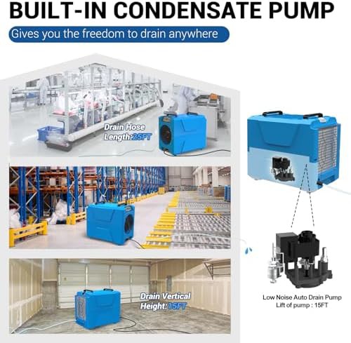 Commercial LGR Dehumidifier with Built-in Pump — photo 3