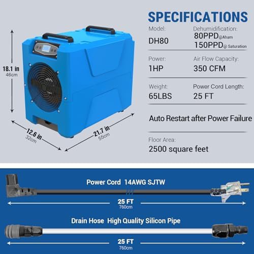 Commercial LGR Dehumidifier with Built-in Pump — photo 5