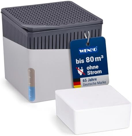 Gray cube design mini portable dehumidifier — photo 4