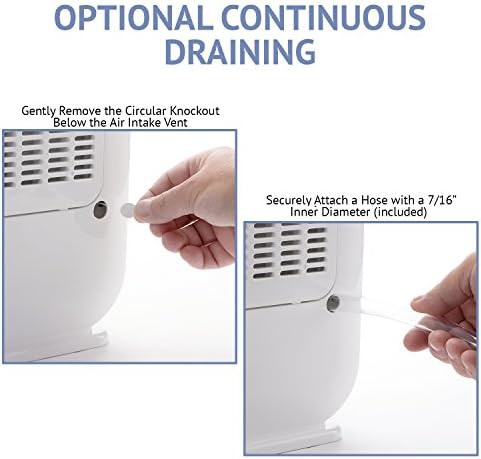 Compact desiccant dehumidifier with drain hose — photo 3