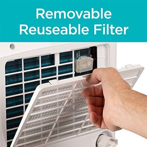 White portable basement dehumidifier 30 pint — photo 3