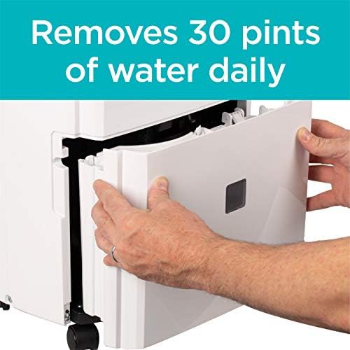 White portable basement dehumidifier 30 pint — photo 5