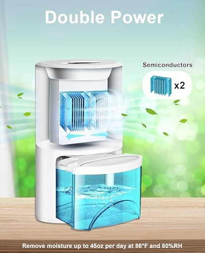 Quiet sleep mode dehumidifier 800 sq ft — photo 3