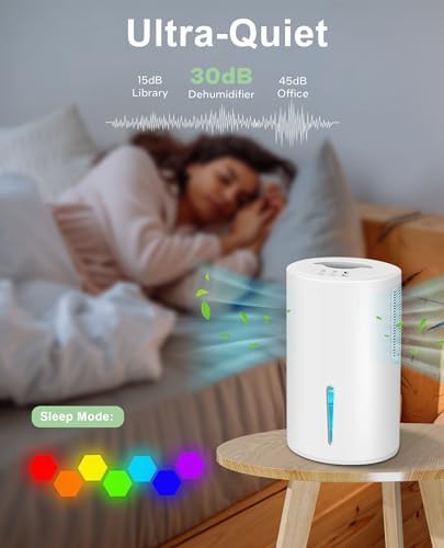 Quiet sleep mode dehumidifier 800 sq ft — photo 5
