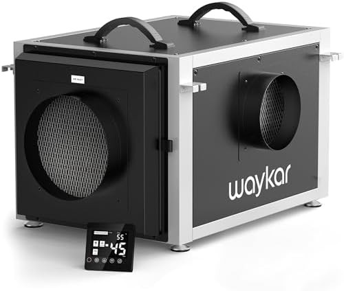 Remote control crawl space dehumidifier