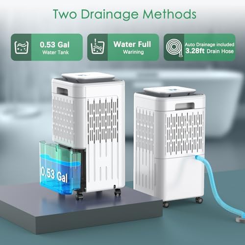 Large Room Dehumidifier with Continuous Drain Hose — photo 5