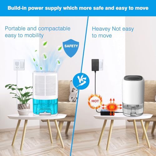 Small portable dehumidifier with drain hose — photo 4