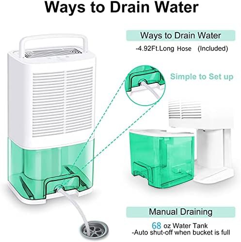 Portable basement dehumidifier with drain hose — photo 5