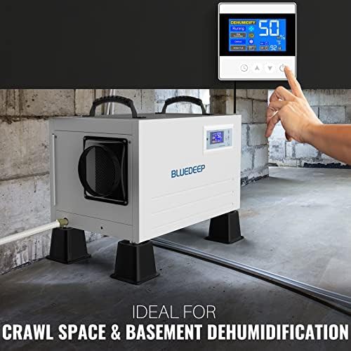 Commercial basement 70 pint dehumidifier with drain hose — photo 3