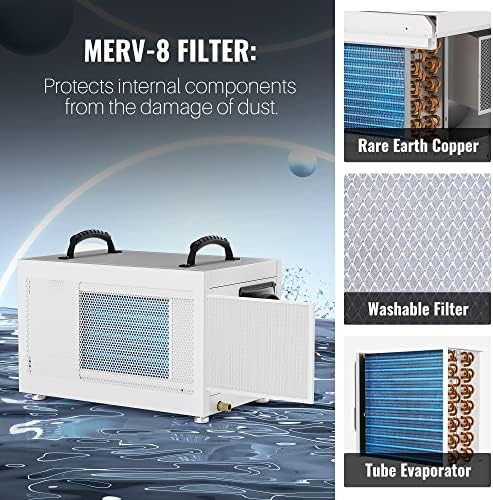 Commercial basement 70 pint dehumidifier with drain hose — photo 4
