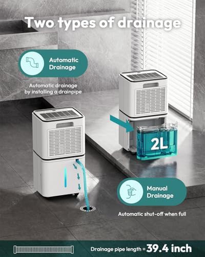 Quiet 30 Pint Compressor Basement Dehumidifier — photo 4