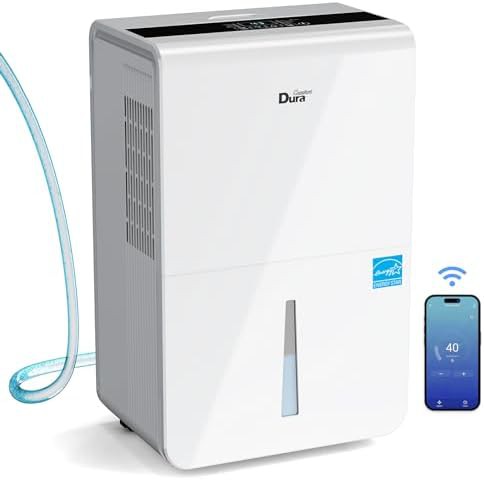 Large capacity 50 pint basement dehumidifier