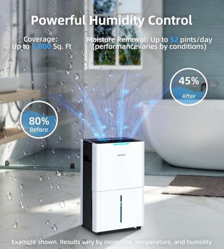 Large room basement dehumidifier 50 pint — photo 3