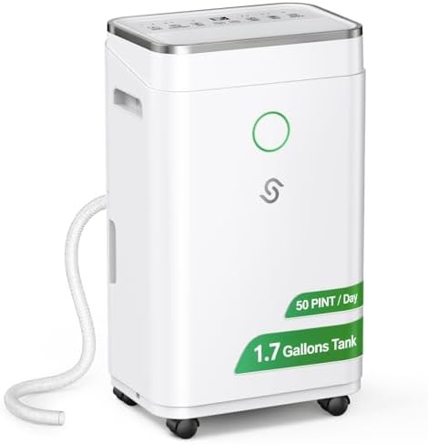 Large 50 Pint Basement Dehumidifier with Hose