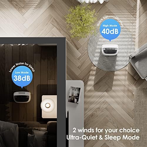 ANDTE 2500 sq ft basement dehumidifier with drain hose — photo 4