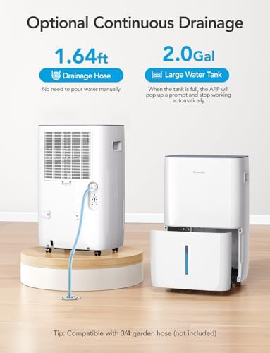 Smart control dehumidifier with 2 gallon bucket — photo 5
