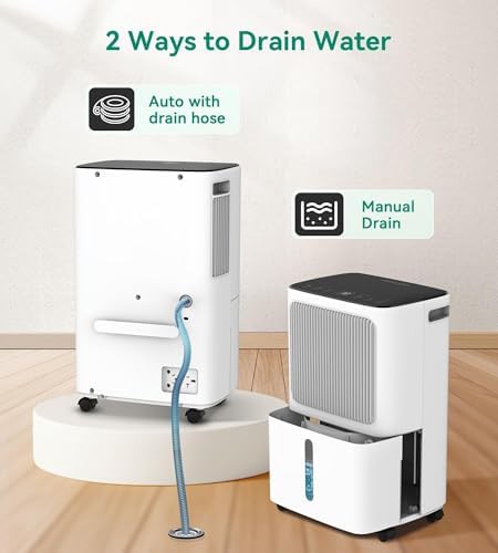 Basement Dehumidifier with Gravity Drain Hose — photo 4
