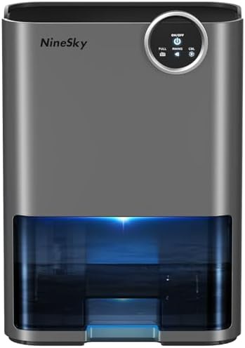 Yellow compact bedroom dehumidifier 800 sq.ft