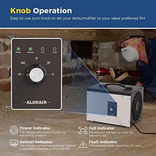 Alorair 70 pints sentinel hs35 crawl space dehumidifier — photo 3
