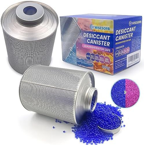 Rechargeable blue to pink silica gel absorber