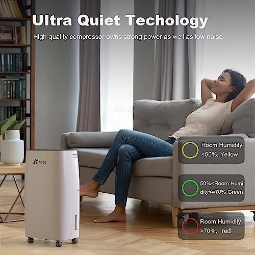 32 Pint basement dehumidifier with continuous drain hose — photo 5