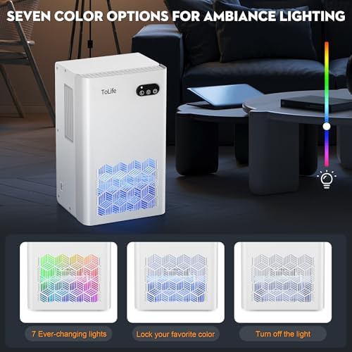 White 95 oz dehumidifier for basement and bathroom — photo 5