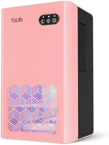 Pink bedroom dehumidifier with sleep mode