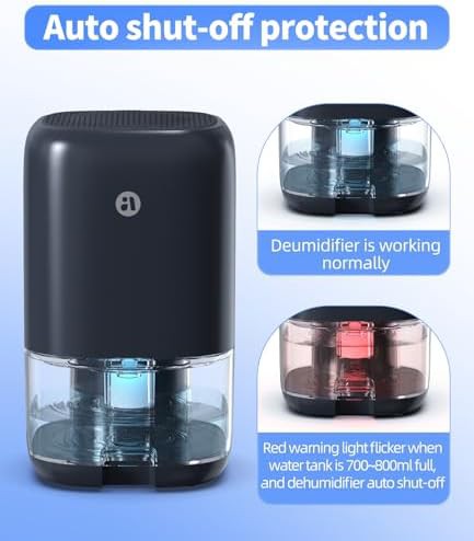 Blue LED Bedroom Dehumidifier 35 oz — photo 4