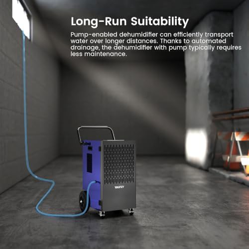 Industrial large room dehumidifier with pump — photo 5