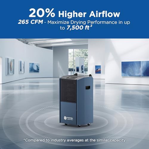 190 pint commercial dehumidifier with pump — photo 3