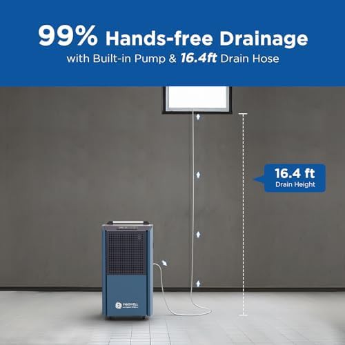190 pint commercial dehumidifier with pump — photo 4