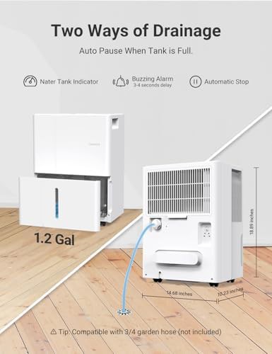Smart 50 pint dehumidifier for basement — photo 4