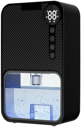 Dual semiconductor black portable dehumidifier