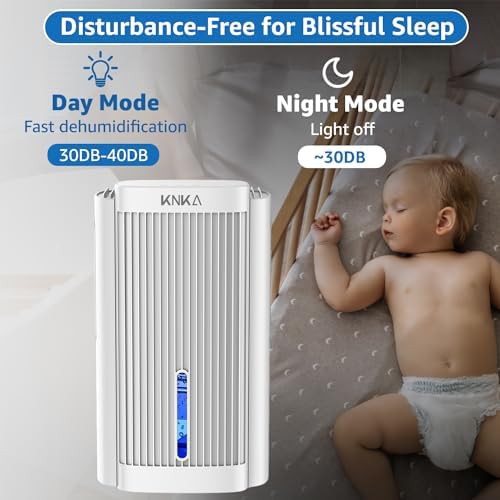 White 1000 sq.ft Quiet LED Dehumidifier — photo 4
