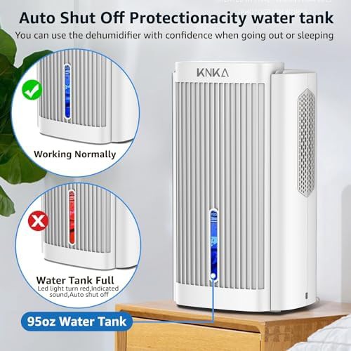 White 1000 sq.ft Quiet LED Dehumidifier — photo 5