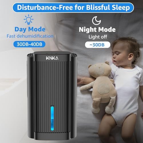 Black 1000 sq.ft Quiet LED Dehumidifier — photo 4