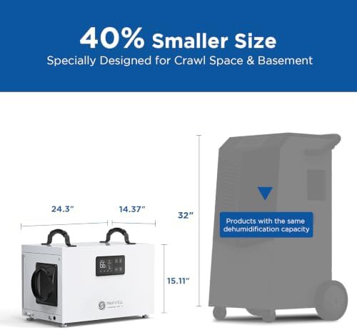 155 Pint Energy Star Dehumidifier with Defrost — photo 5