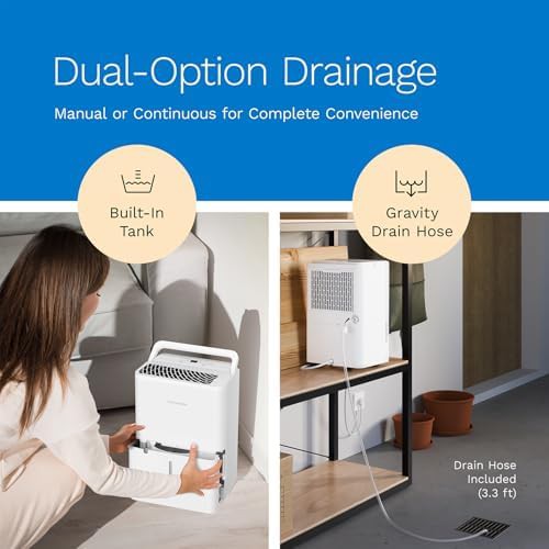 Smart quiet dehumidifier for small bedrooms — photo 3
