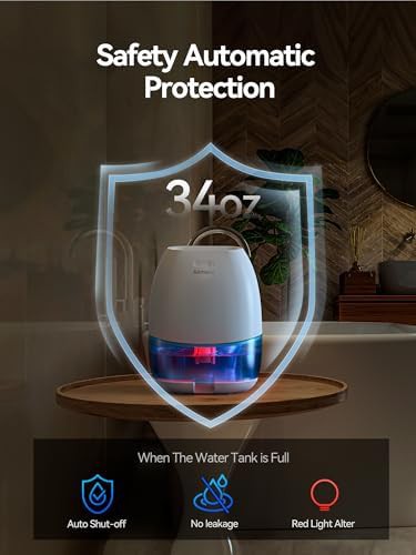 White Small Home Dehumidifier 34 Ounce — photo 5