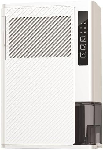 Portable bedroom desiccant dehumidifier with drain hose