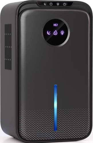 Compact 1000 sq. ft bedroom dehumidifier