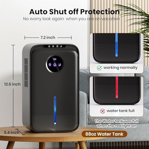 Compact 1000 sq. ft bedroom dehumidifier — photo 5