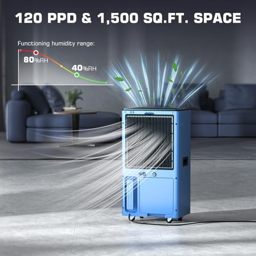 Commercial 120 PPD dehumidifier with pump — photo 3