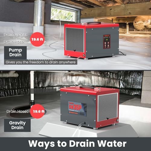 Compact 70 Pint Dehumidifier with Built-in Pump — photo 3