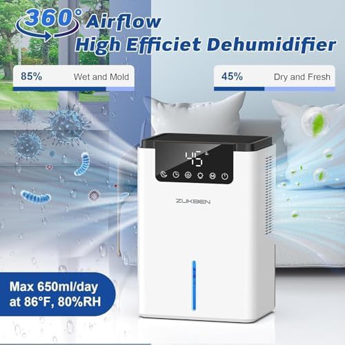 Basement dehumidifier with auto defrost and timer — photo 3