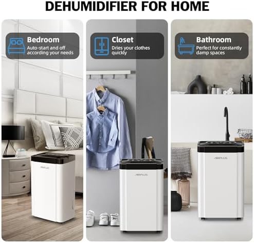 Quiet basement dehumidifier with 0.8 gallon tank — photo 4
